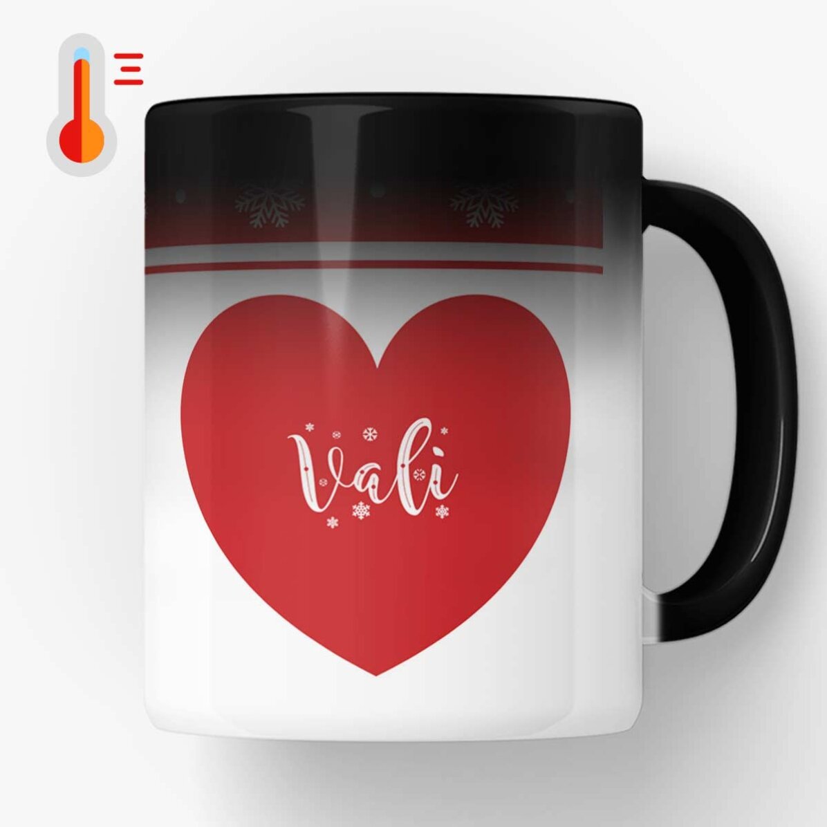 Cană termosensibilă personalizată cu nume - Lovely Christmas