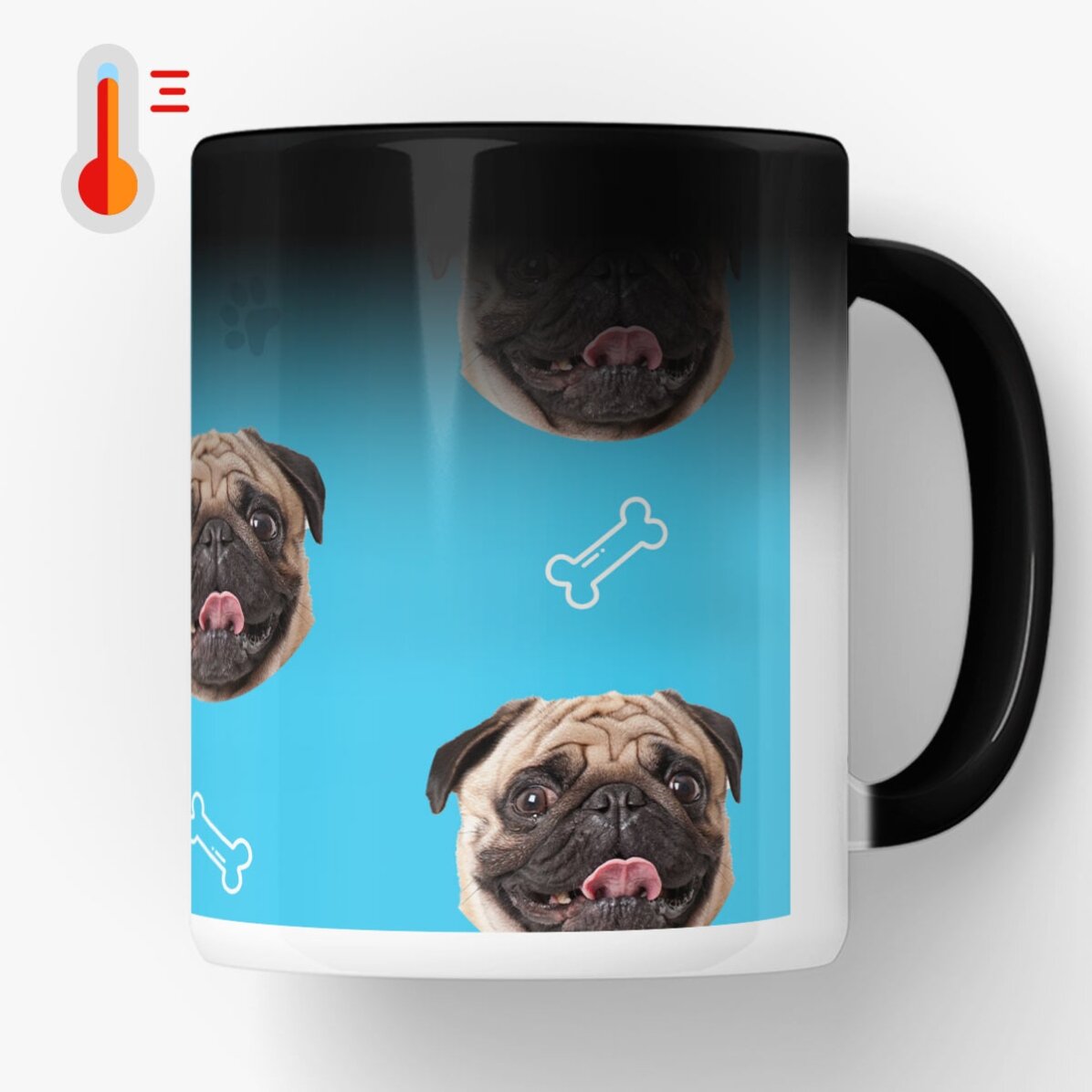 Cană termosensibilă personalizată cu o poză - Dog