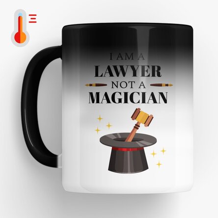 Cană termosensibilă personalizată cu text - Avocat