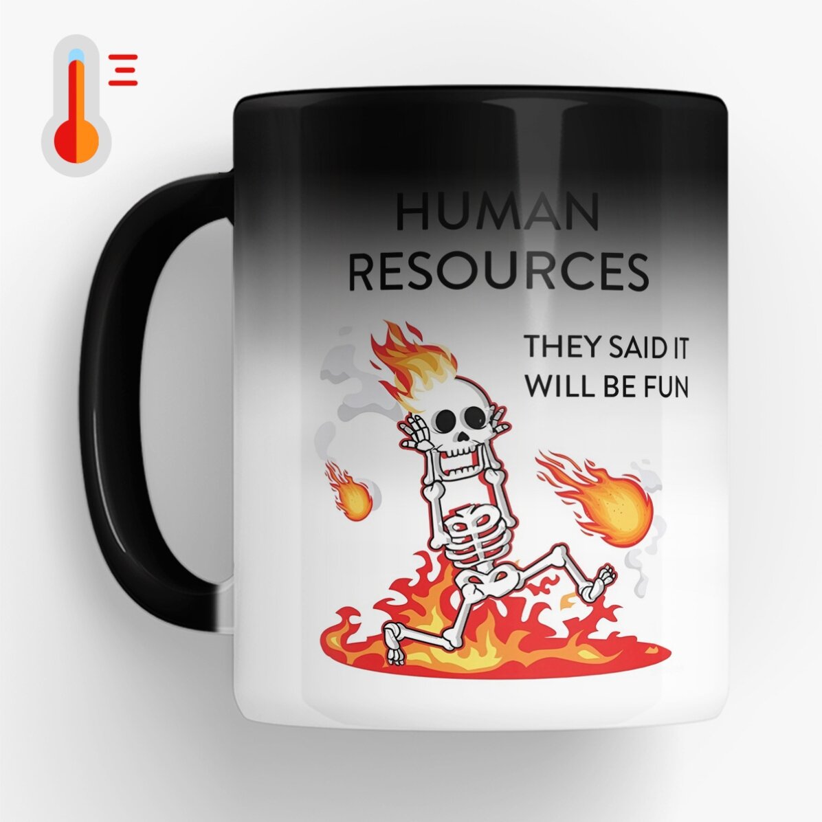 Cană termosensibilă personalizată cu text - Fun