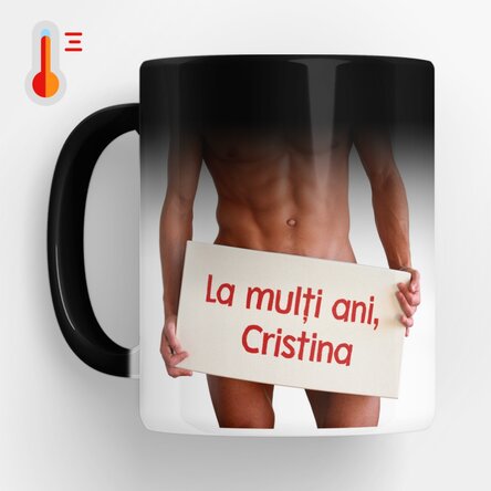 Cană termosensibilă personalizată - hooooot
