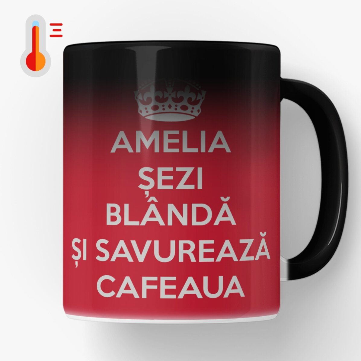 Cană termosensibilă personalizată - KEEP CALM AND RELAX 