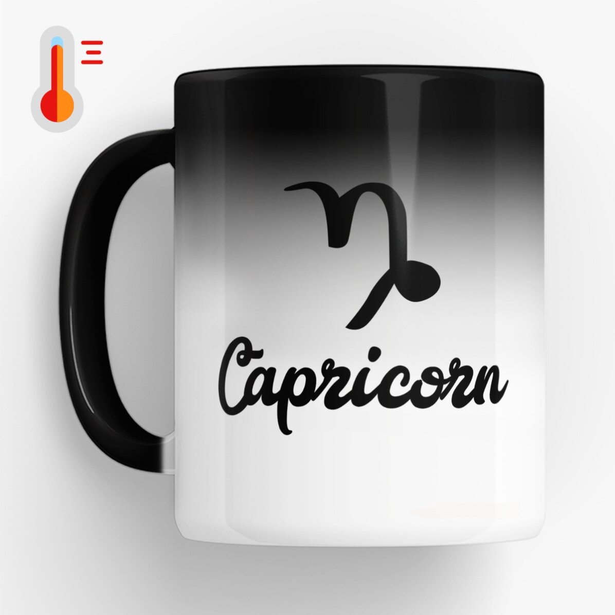 Cană termosensibilă zodiac personalizată cu poză și text - Capricorn