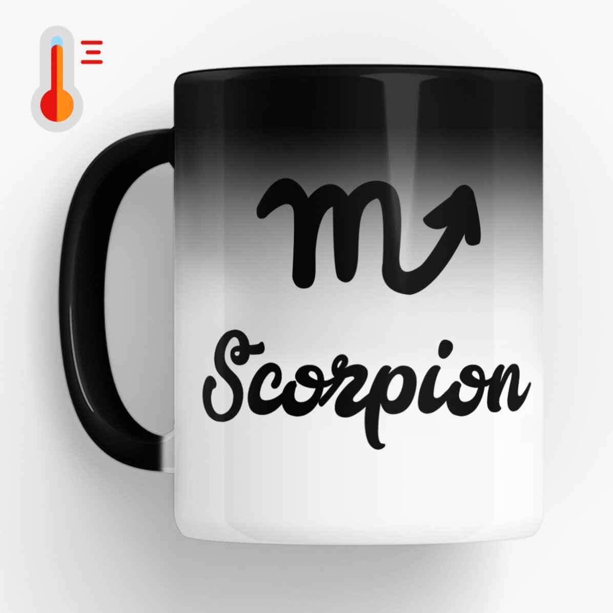 Cană termosensibilă zodiac personalizată cu poză și text - Scorpion 