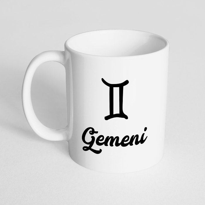 Cană zodiac personalizată cu poză și text - Gemeni