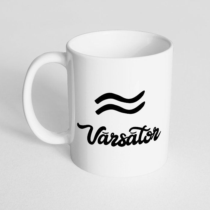 Cană zodiac personalizată cu poză și text - Vărsător