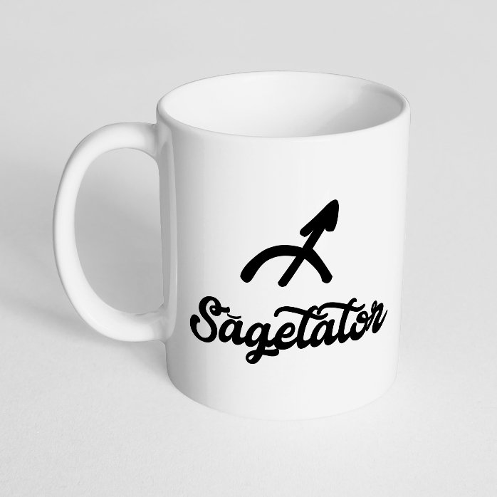 Cană zodiac personalizată cu text - Săgetător