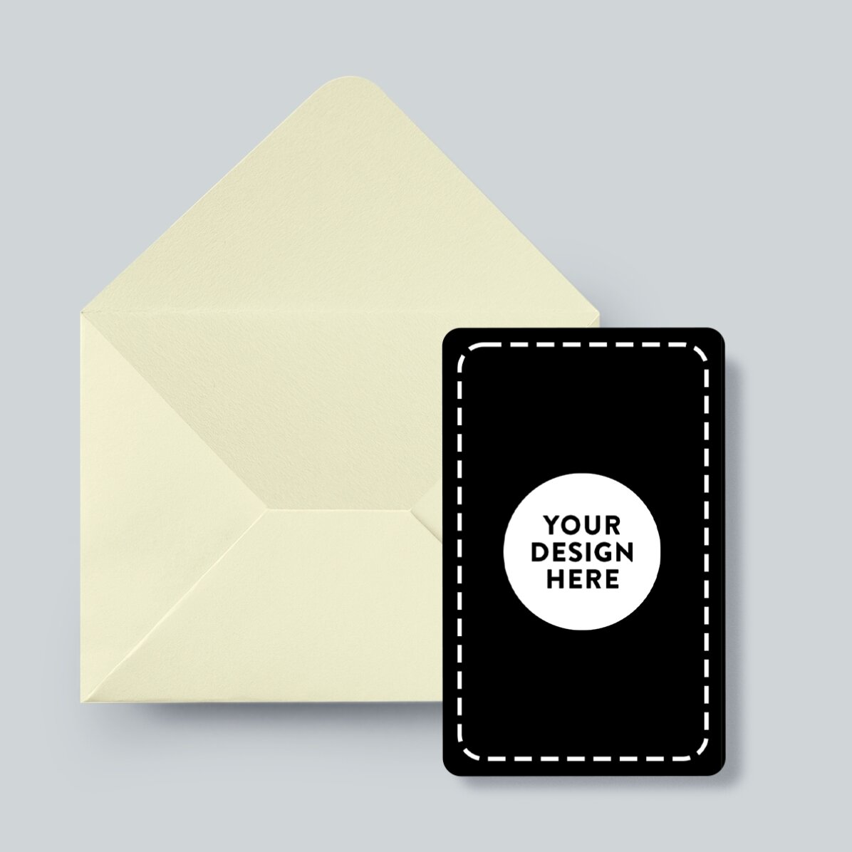 Card aluminiu personalizat față-verso cu grafica ta portret