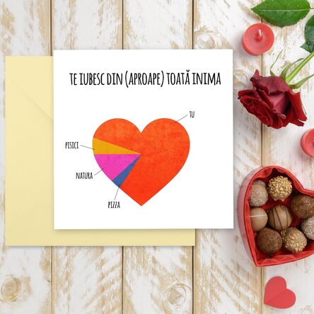 Card personalizat pentru cupluri - Dragostea mea 