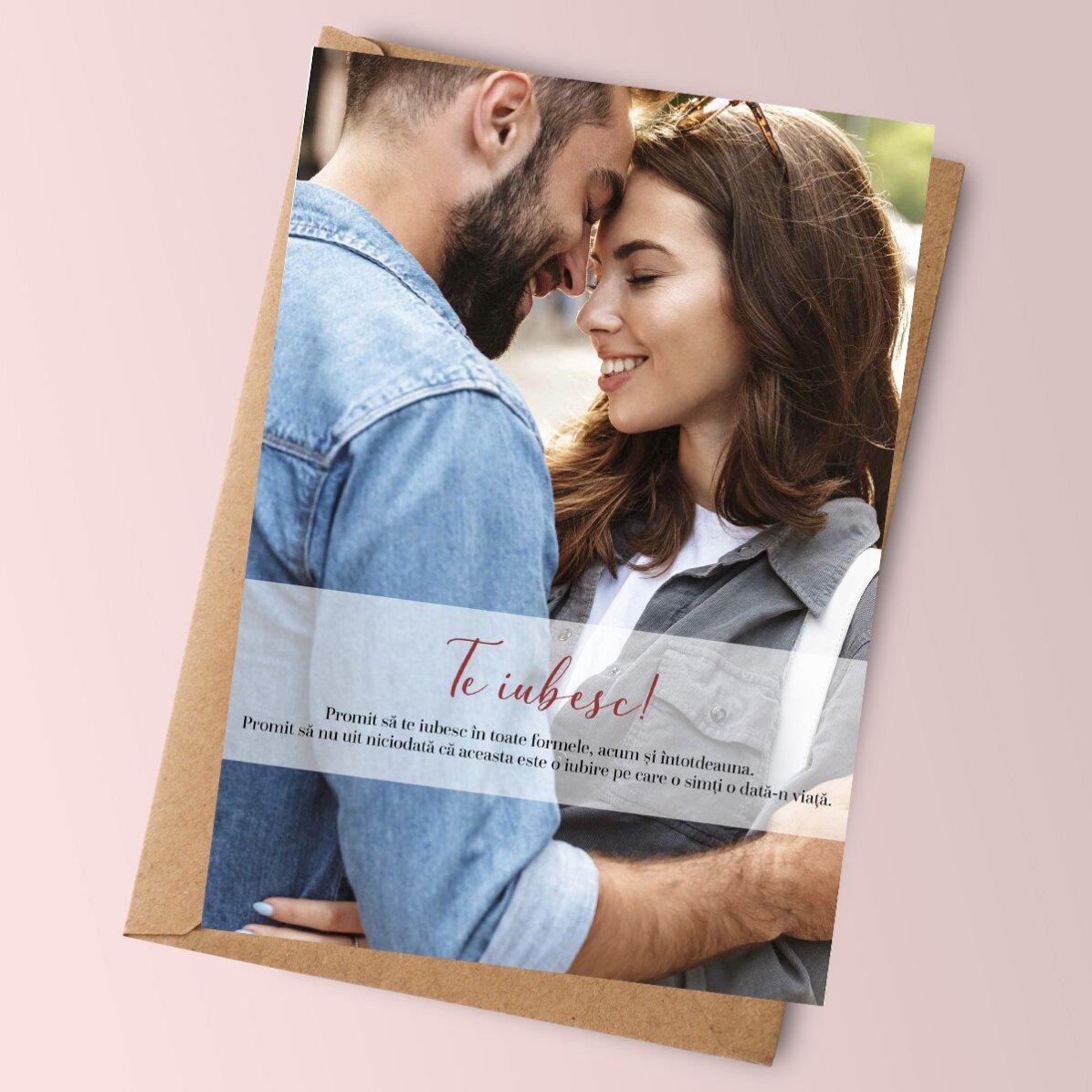 Card personalizat pentru cupluri - Te iubesc!