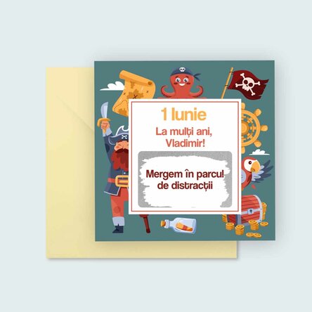 Card răzuibil personalizat cu mesaj - Comoară