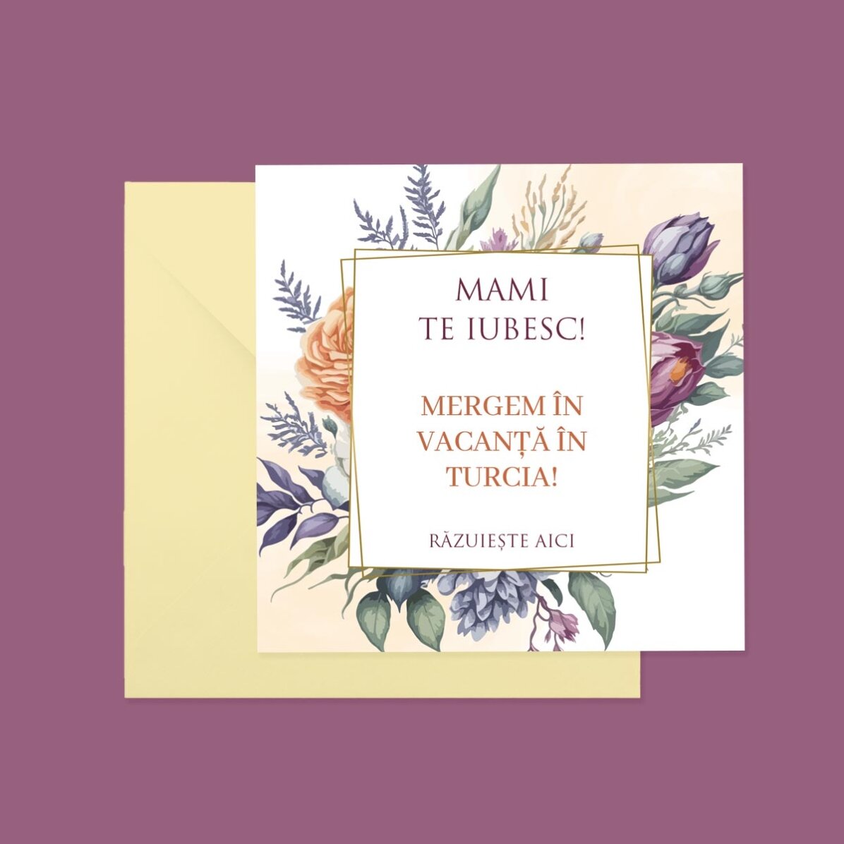 Card răzuibil personalizat cu text - Cadou