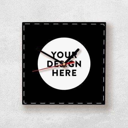 Ceas pătrat personalizat cu grafica ta