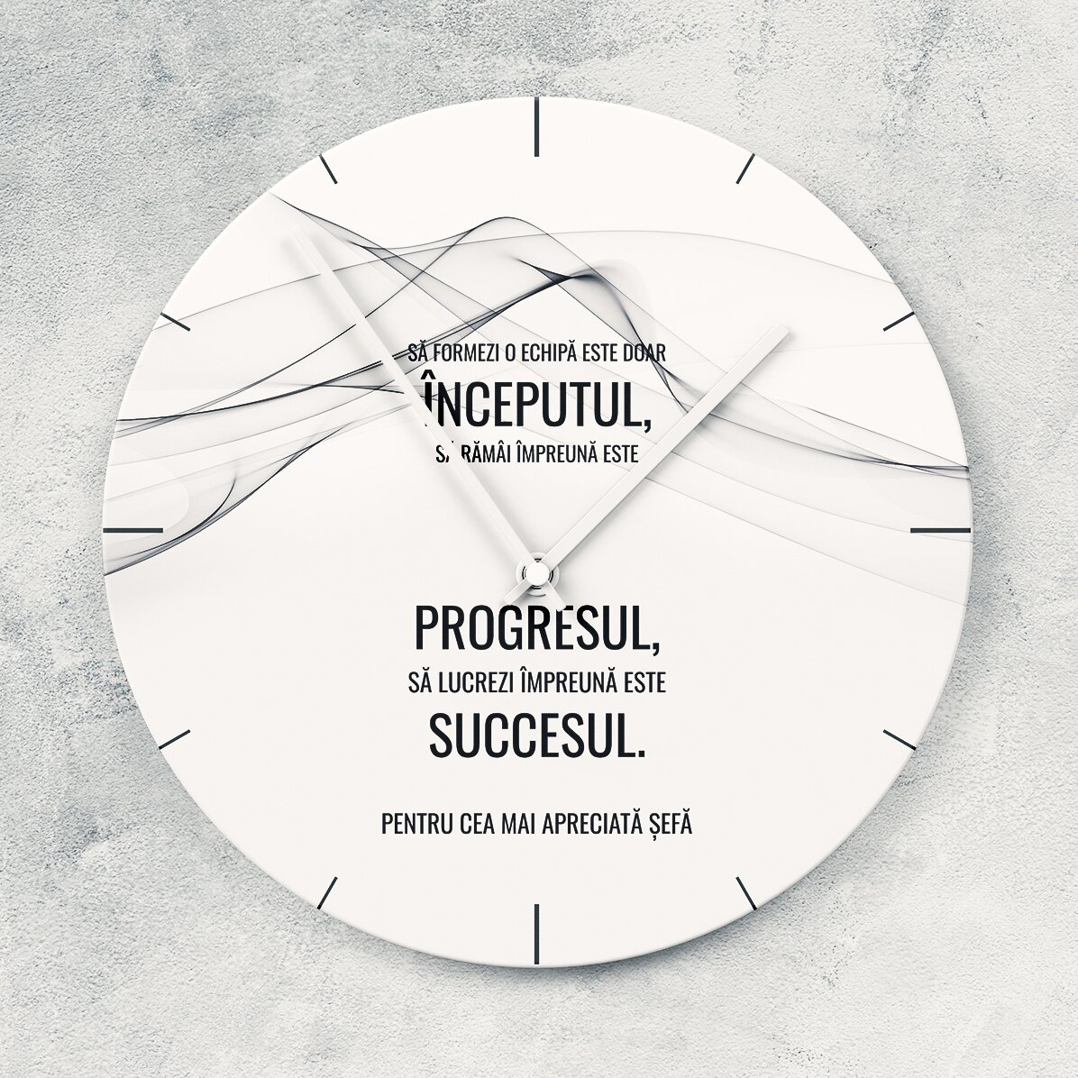 Ceas personalizat cu text - Succesul