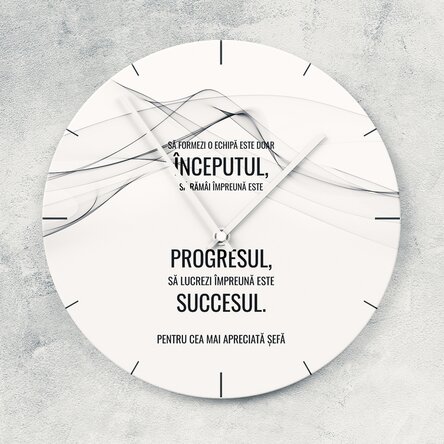 Ceas personalizat cu text - Succesul