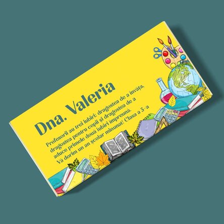 Ciocolată personalizată cu mesaj - Back to school