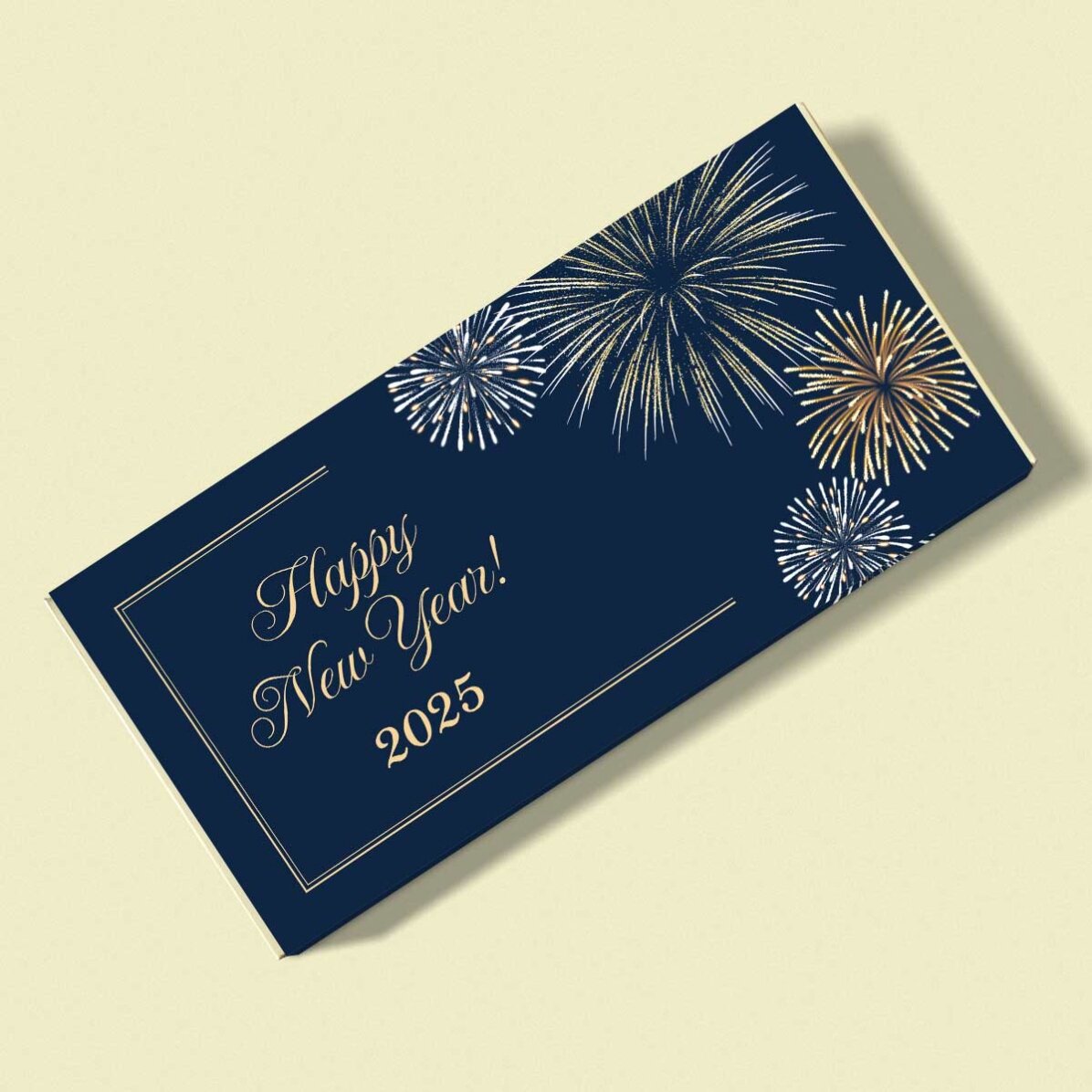 Ciocolată personalizată cu mesaj  -  Happy New Year!