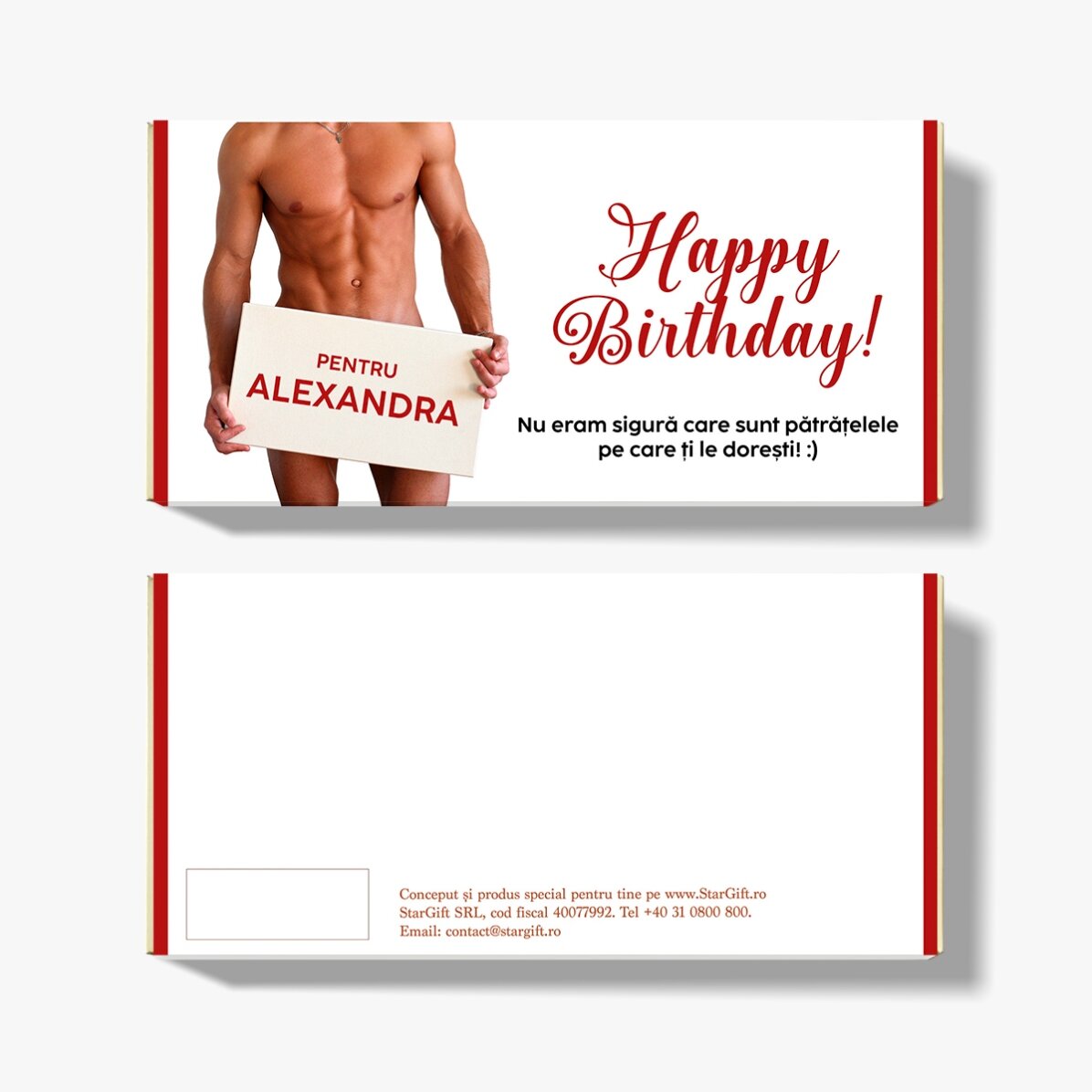 Ciocolată personalizată cu mesaj - Hot