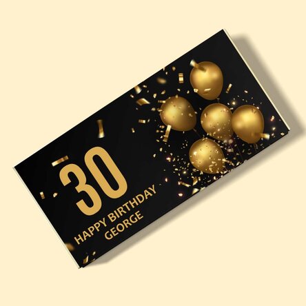 Ciocolată personalizată cu mesaj pentru zi de naștere - Birthday Wish