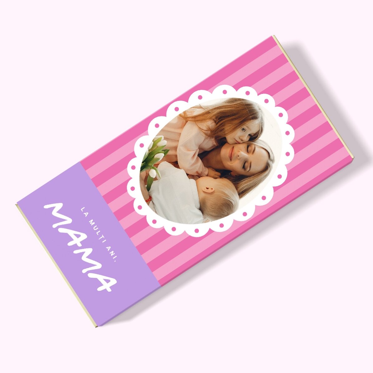 Персонализиран шоколад с послание и снимка - Мама