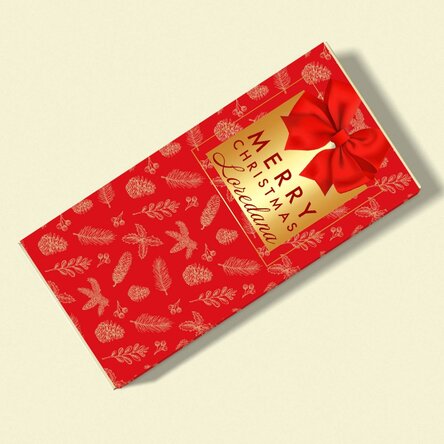 Ciocolată personalizată cu nume și mesaj - Glamorous Christmas