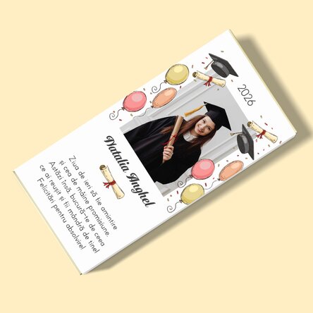 Персонализиран шоколад с фотография и текст - Завършване