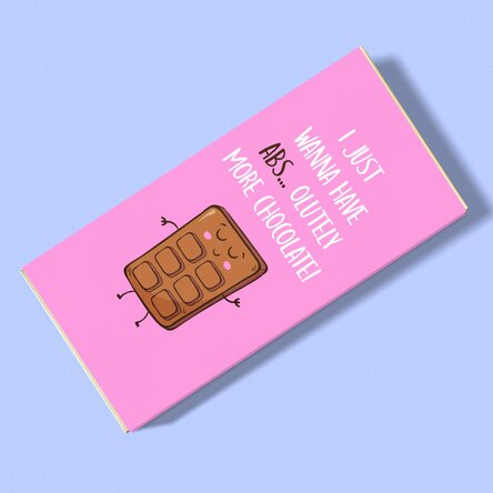 Ciocolată personalizată cu text - Abs