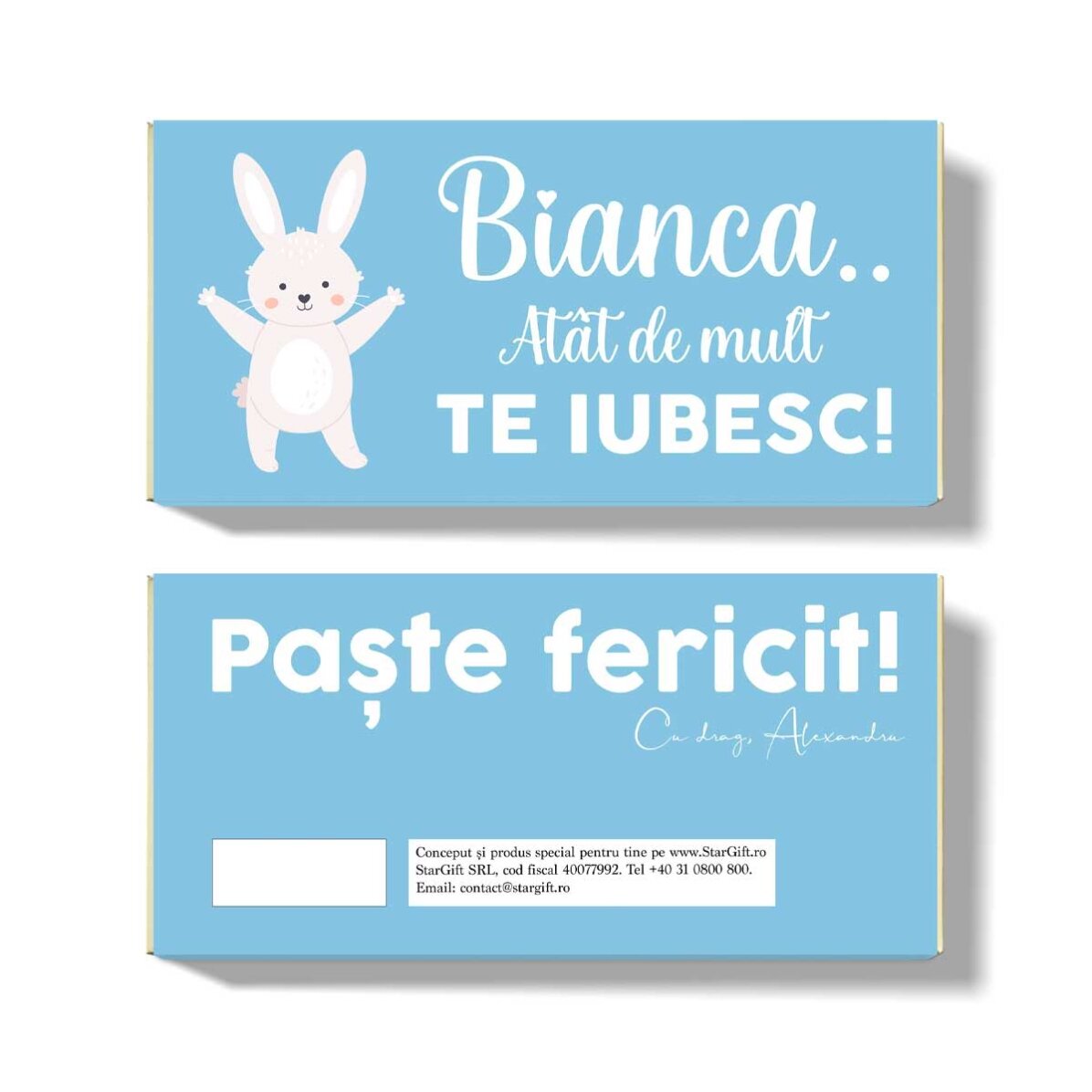 Ciocolată personalizată cu text  - Atât de mult