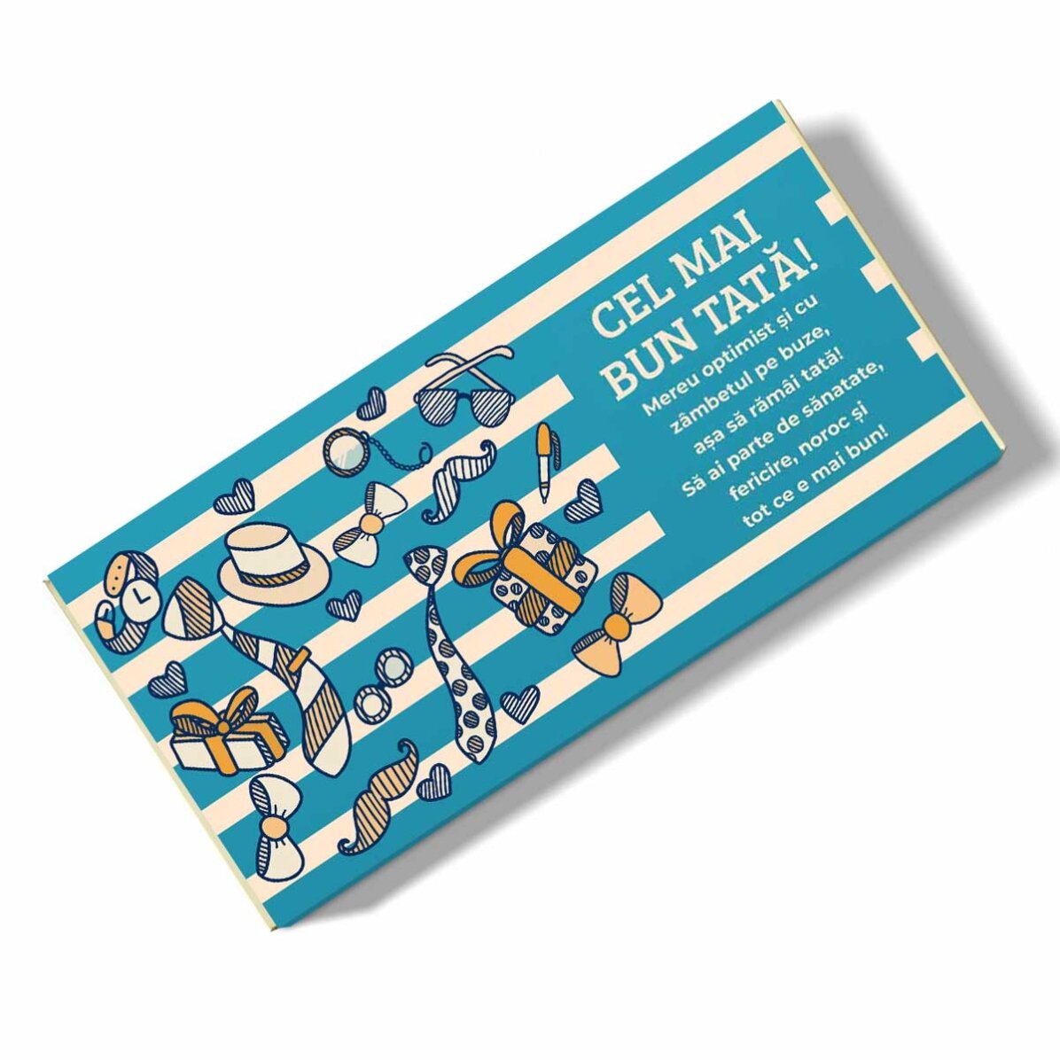 Ciocolată personalizată cu text - Cel mai bun tată!