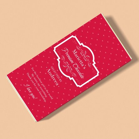 Ciocolată personalizată cu text - French