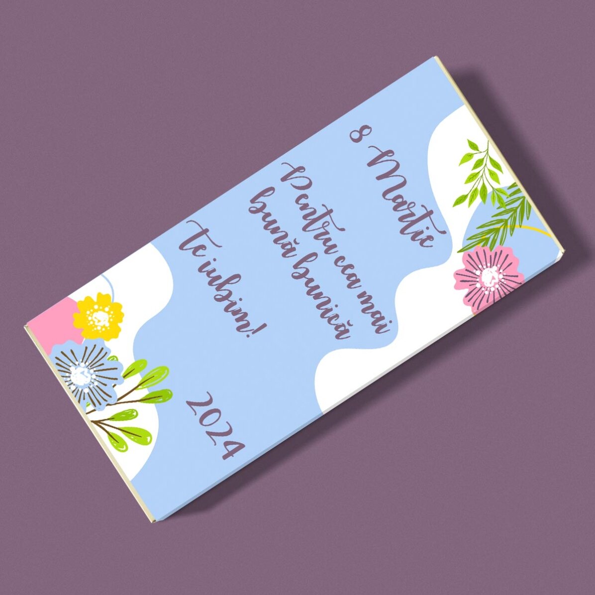 Ciocolată personalizată cu text - Happiness