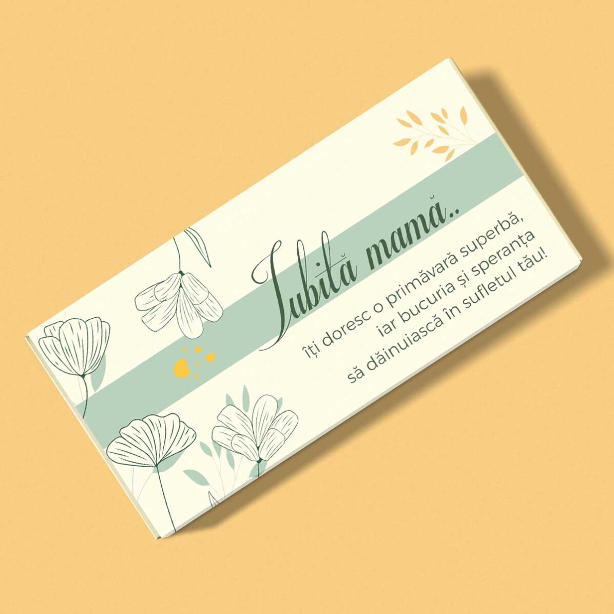 Ciocolată personalizată cu text - Iubită mamă