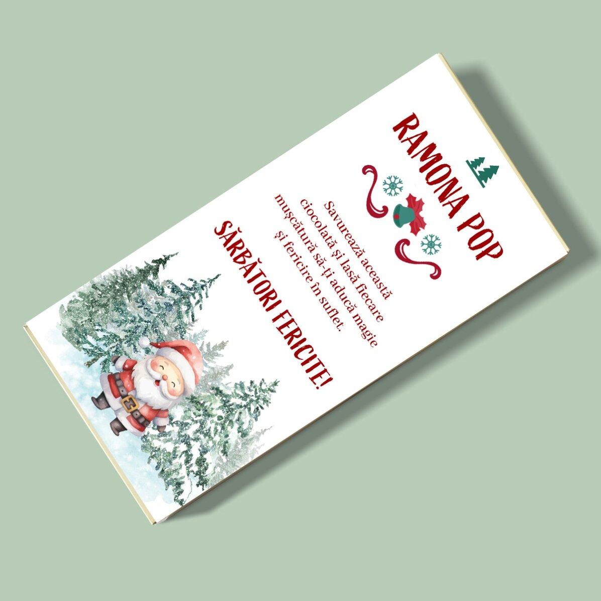 Ciocolată personalizată cu text - Momente dulci