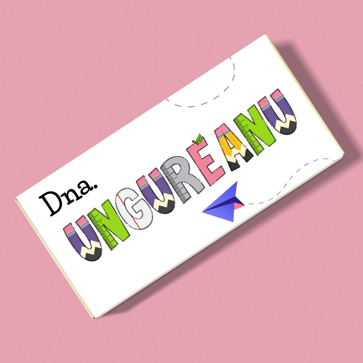 Ciocolată personalizată cu text - Mulțumesc!