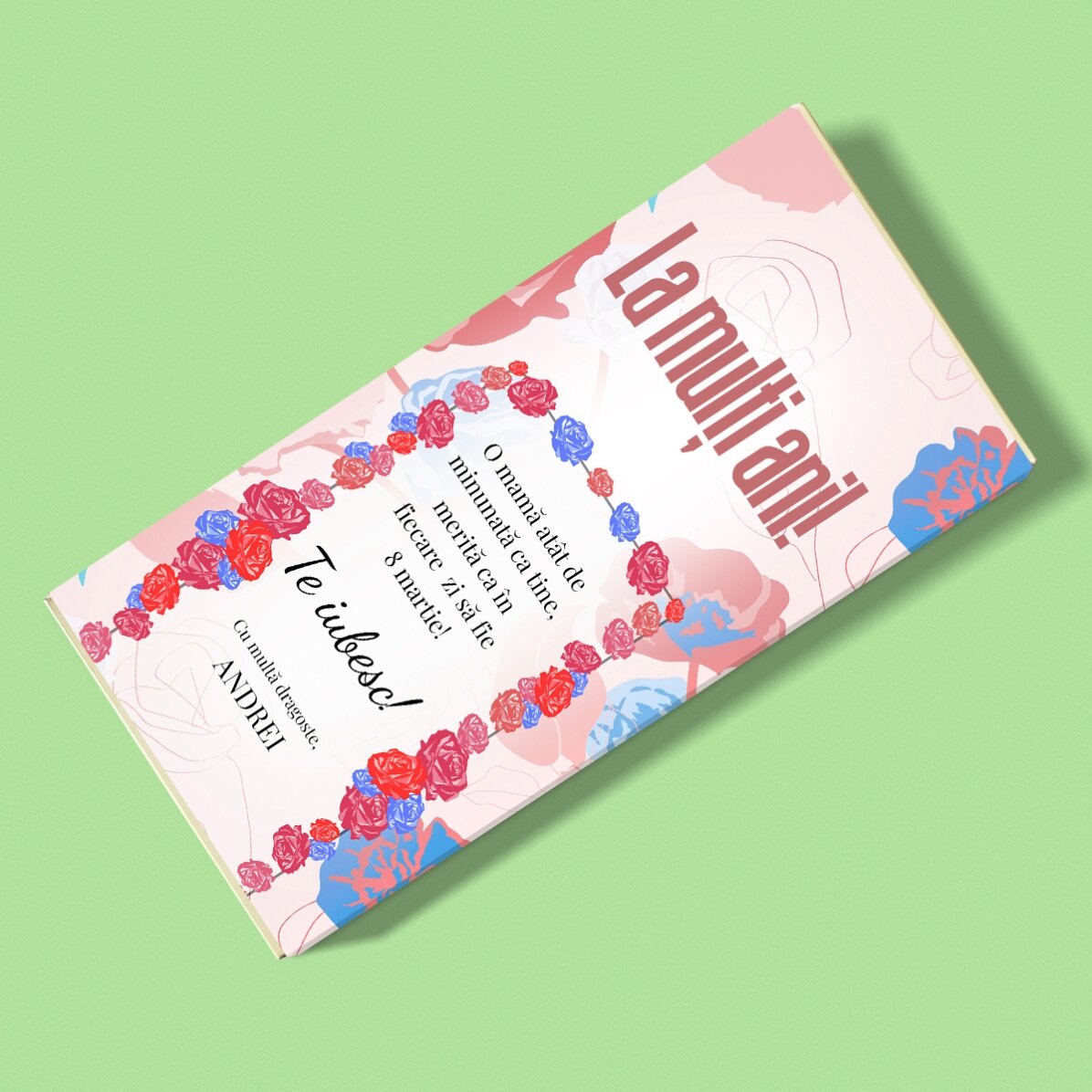 Ciocolată personalizată cu text - O mamă atât de minunată