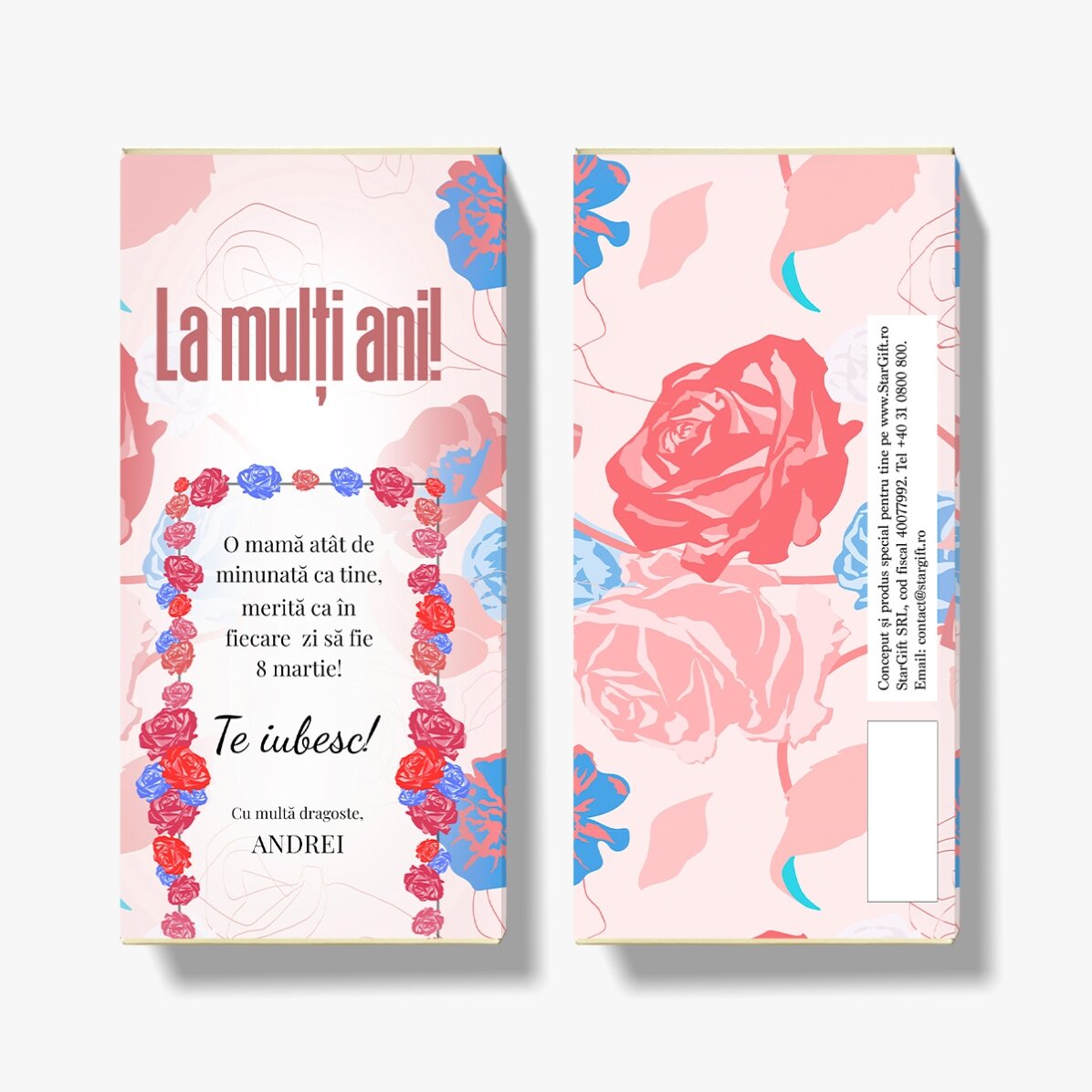 Ciocolată personalizată cu text - O mamă atât de minunată