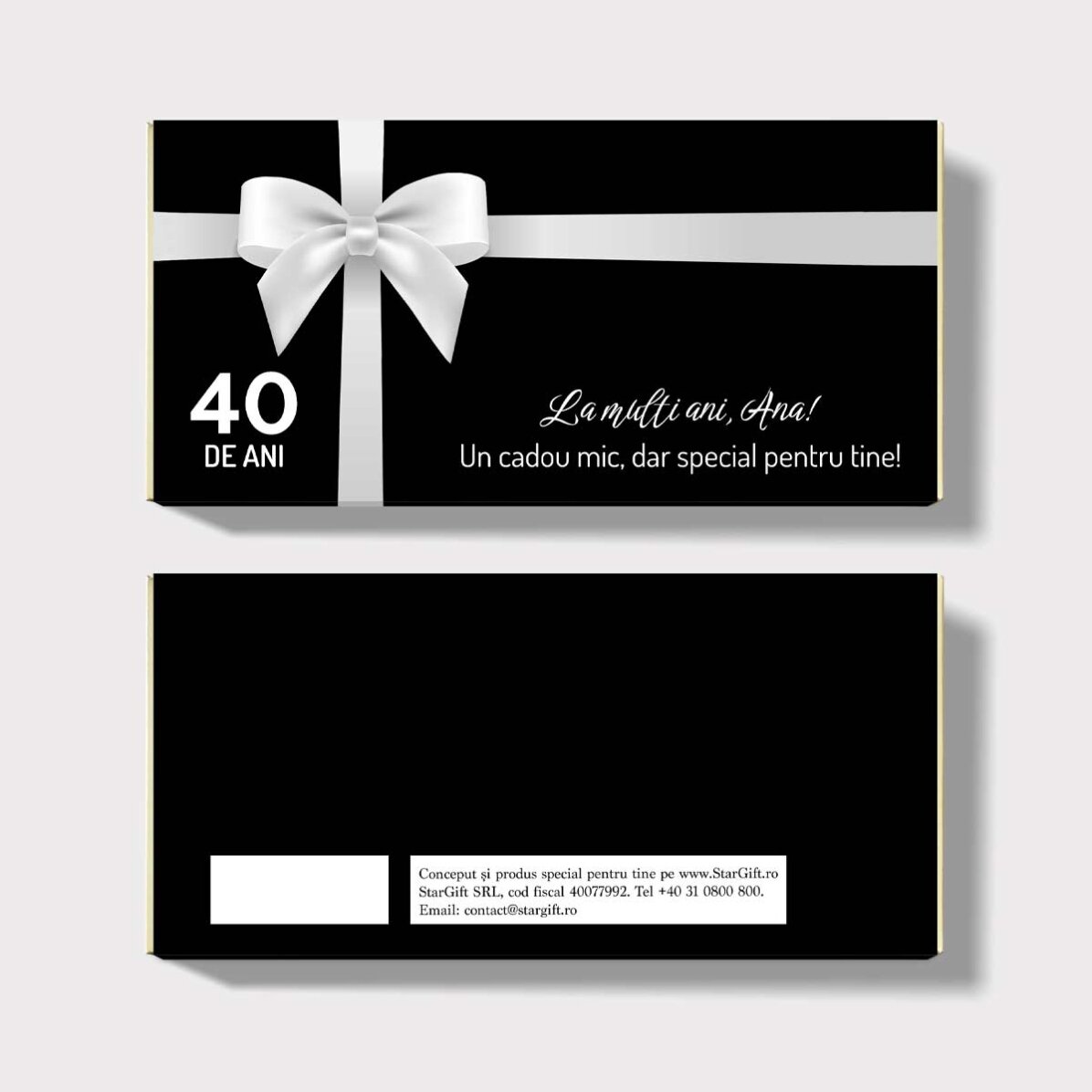 Ciocolată personalizată cu text pentru zi de naștere - Special for you