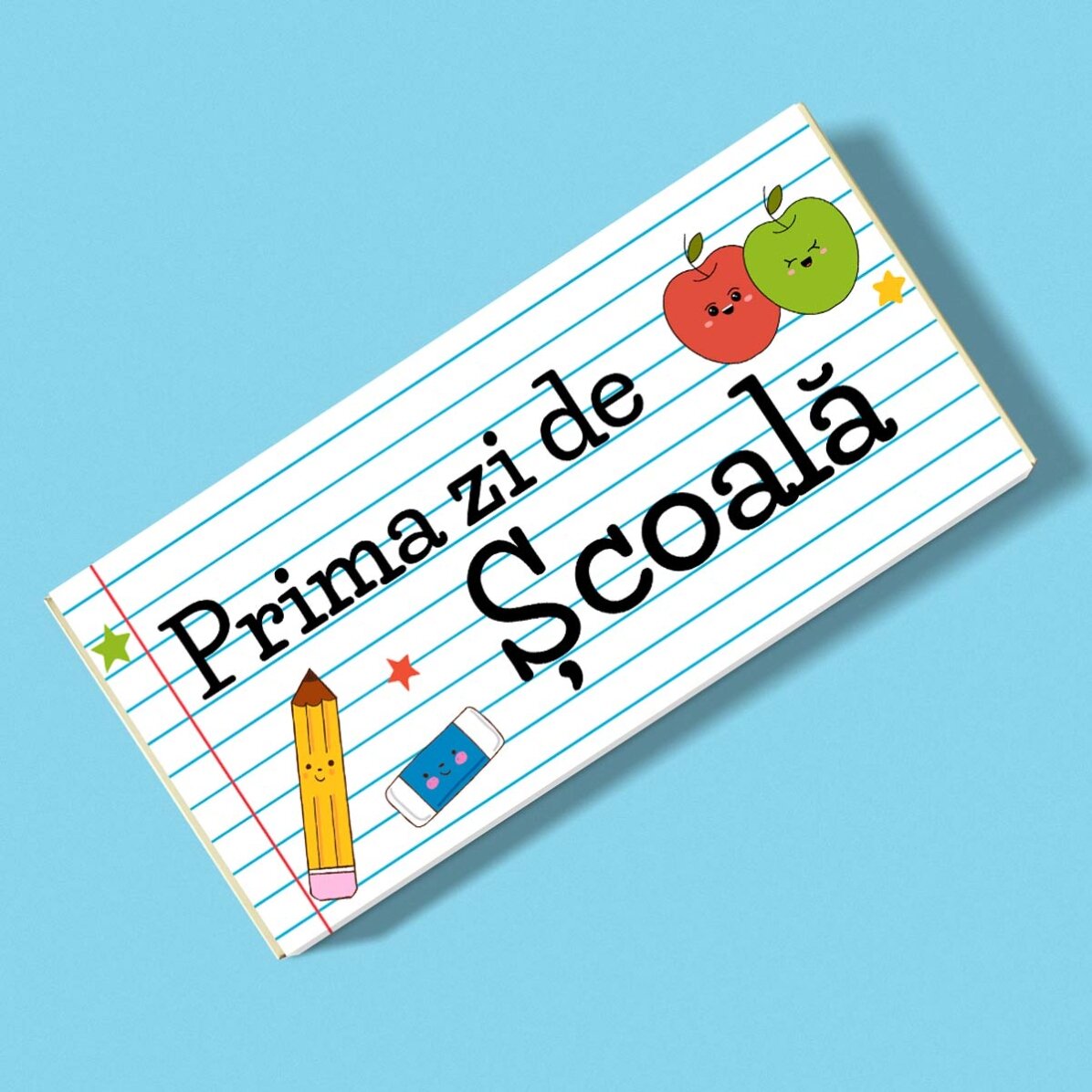 Ciocolată personalizată cu text - Prima zi de școală