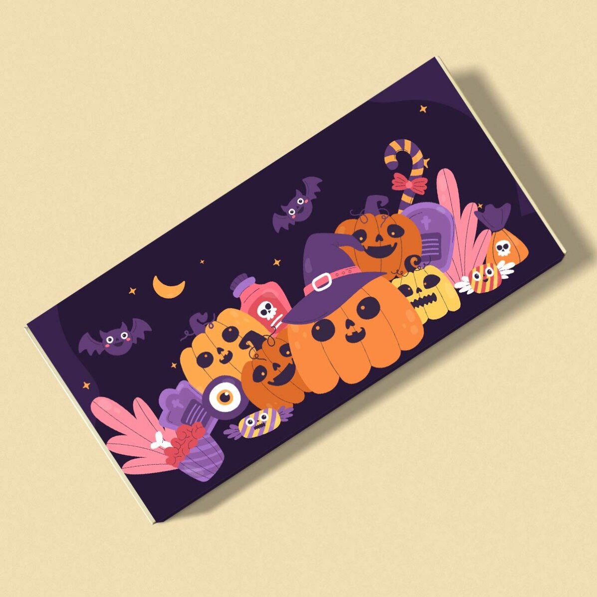 Ciocolată personalizată cu text - Pumpkin