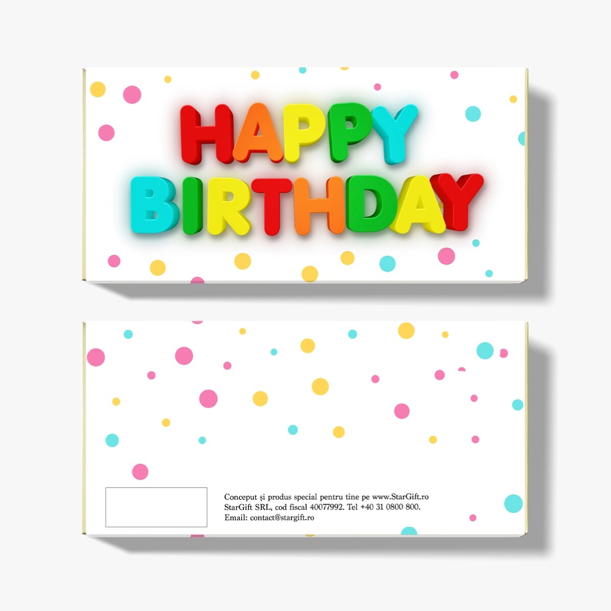 Ciocolată personalizată - Happy Birthday!