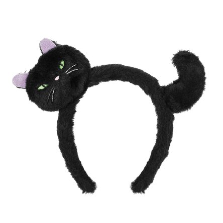 Bentiță de Halloween - Pisică neagră