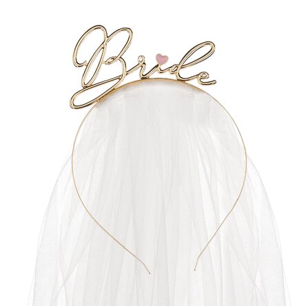 Coroniță aurie petrecerea burlăcițelor - Bride