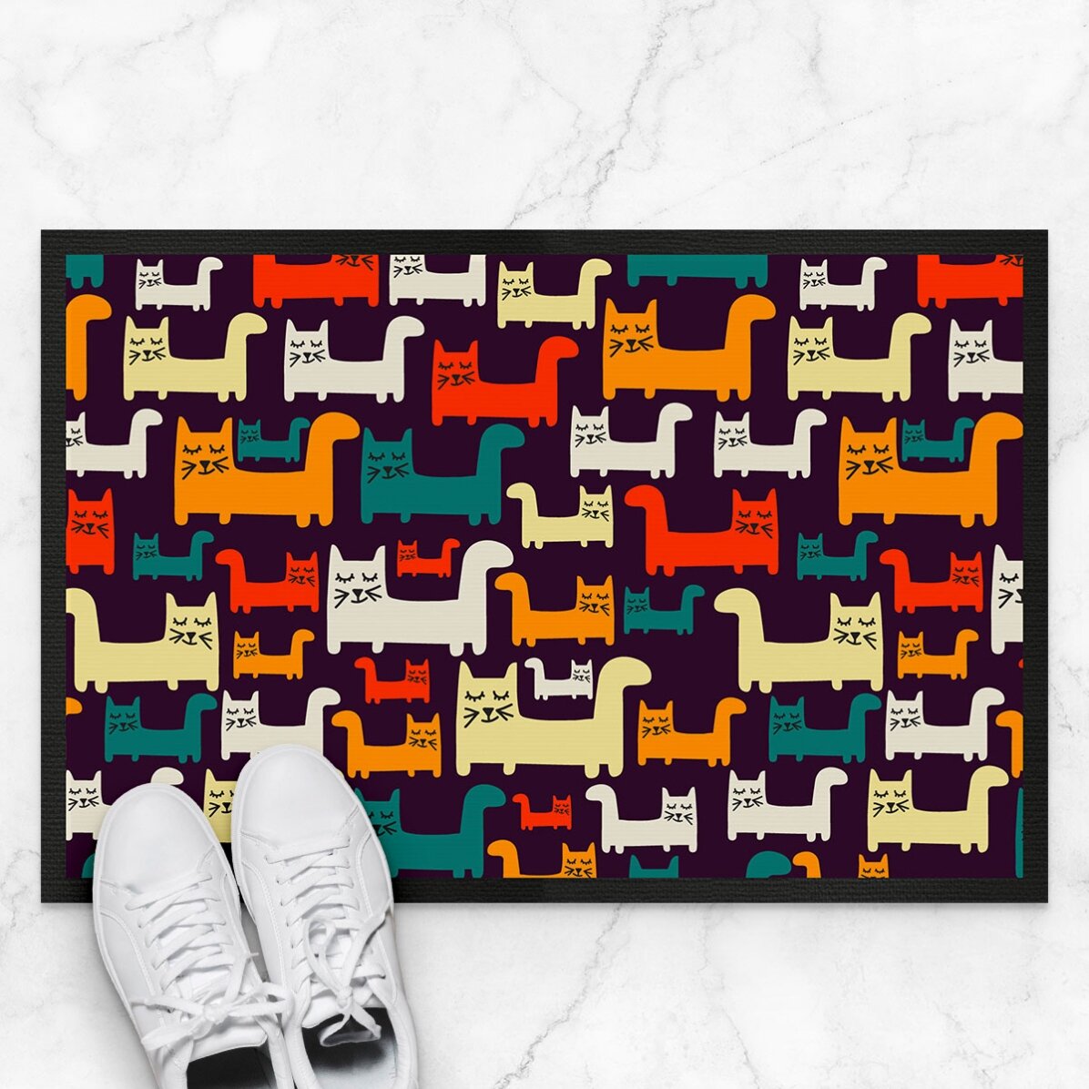 Covoraș de intrare - model animăluțe