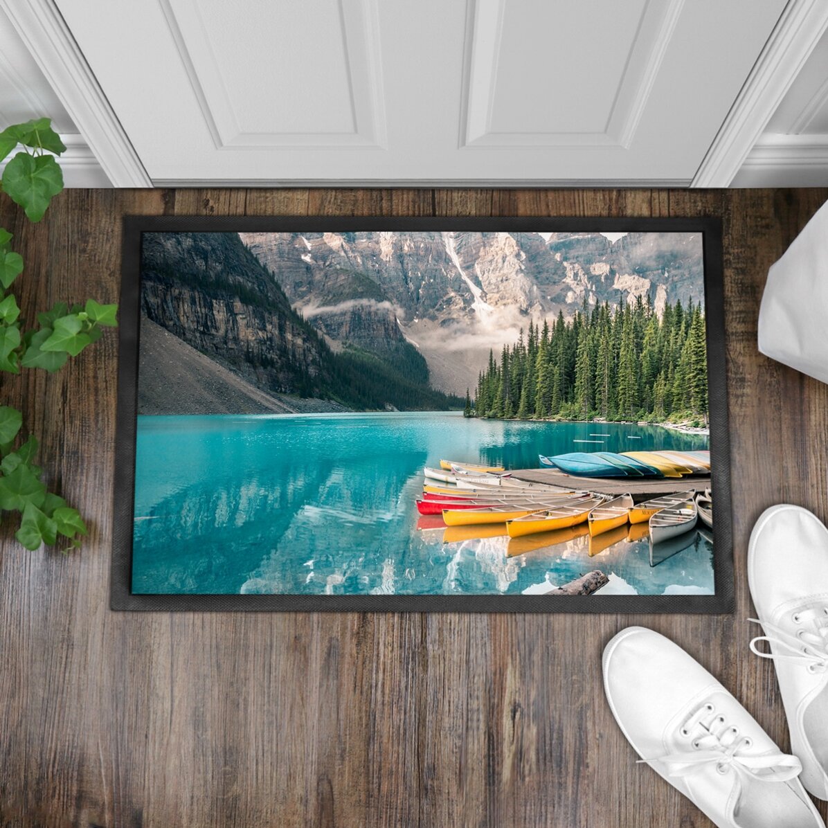 Covoraș de intrare personalizat cu o poză