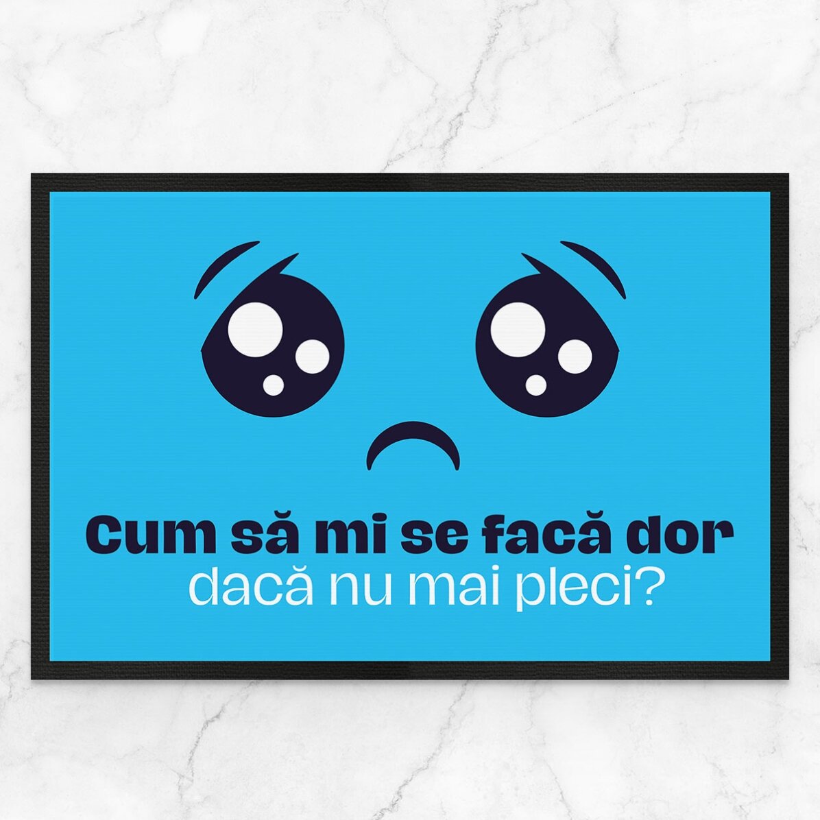 Covoraș de intrare personalizat cu text - Dor