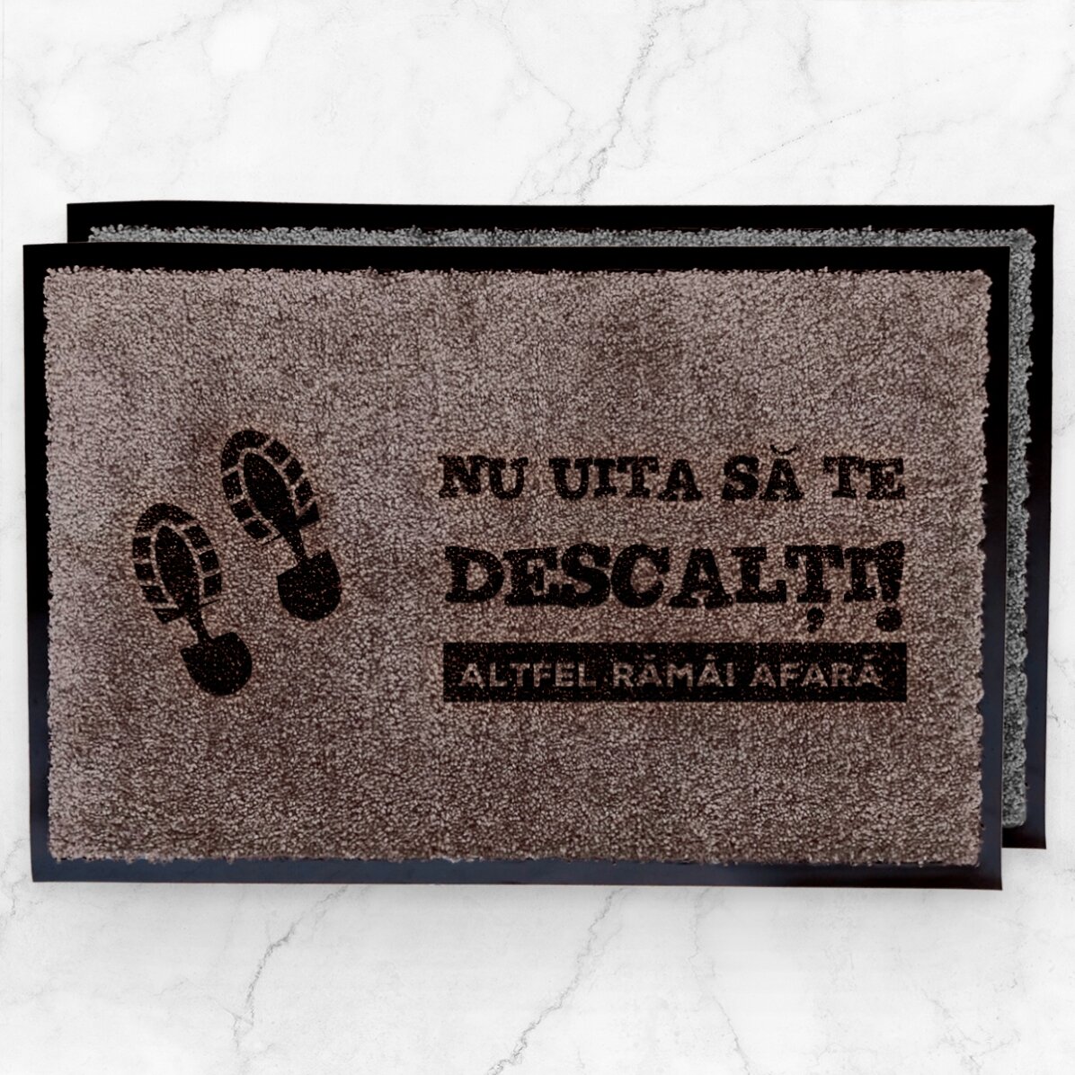Covoraș intrare de interior personalizat  - Nu uita să te descalți