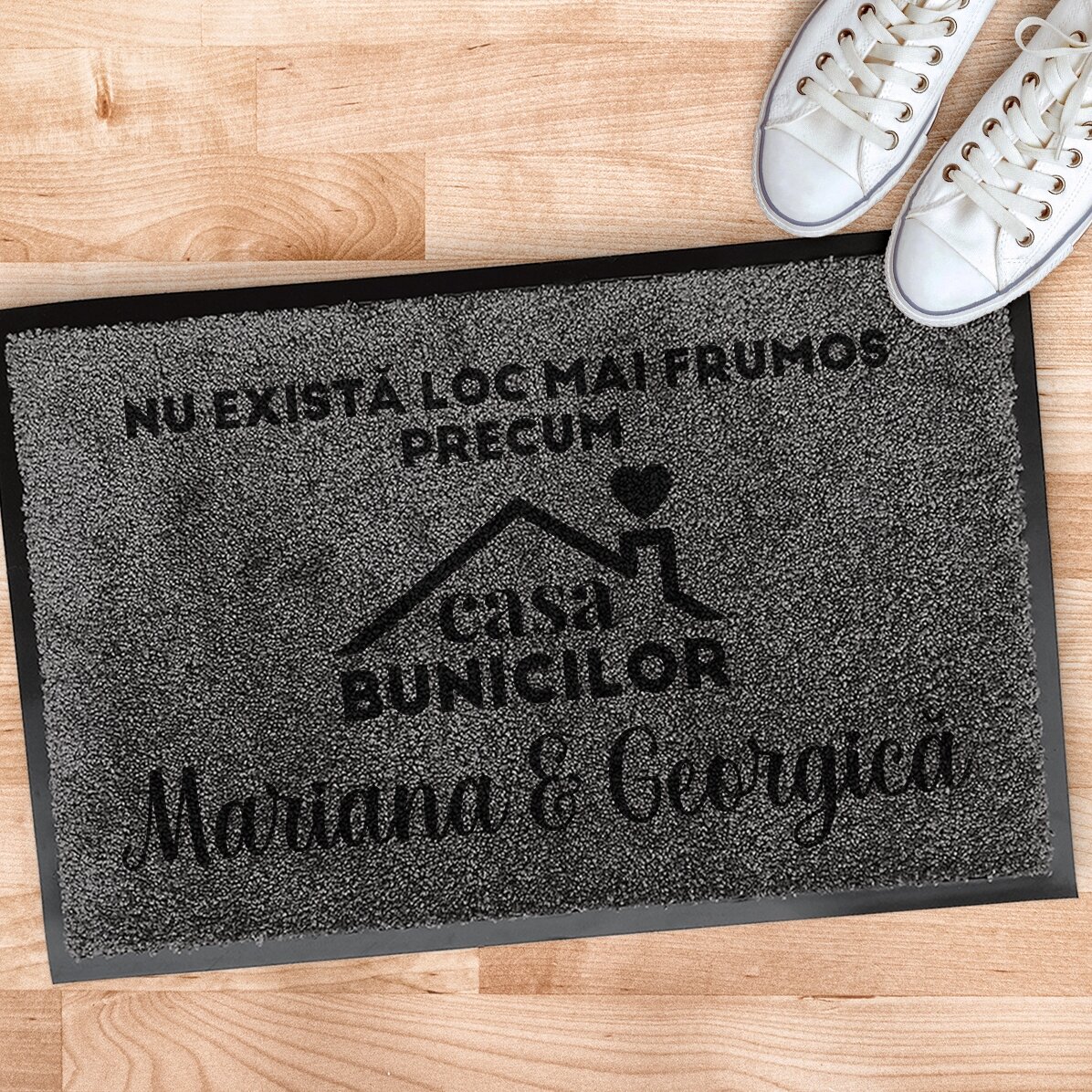 Covoraș intrare personalizat cu text - Casa bunicilor