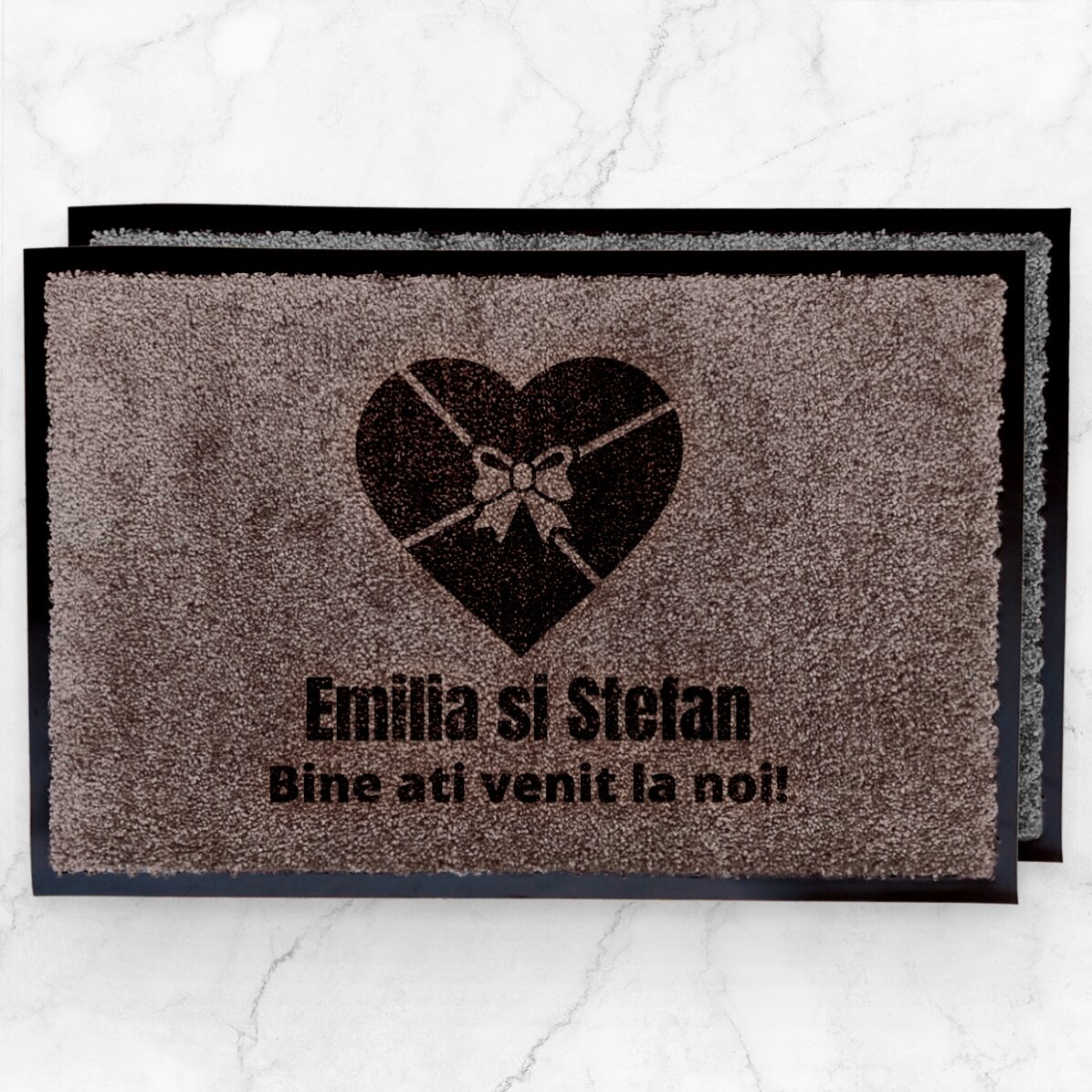 Covoraș intrare de interior personalizat pentru cupluri