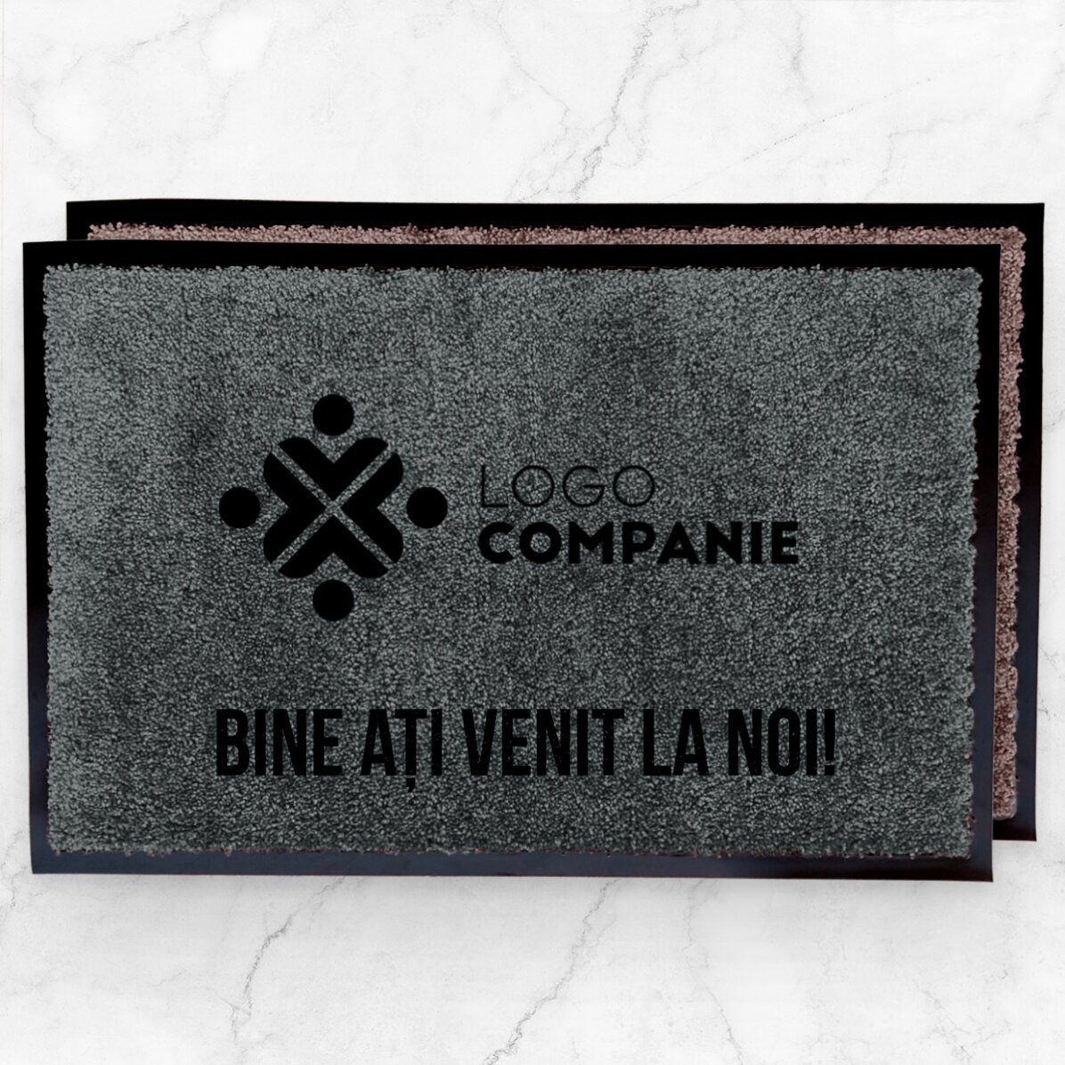 Covoraș intrare de interior personalizat cu logo și mesaj