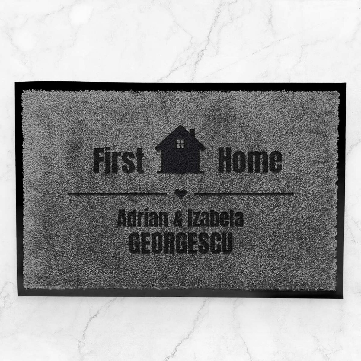 Covoraș intrare de interior personalizat cu mesaj - Home 
